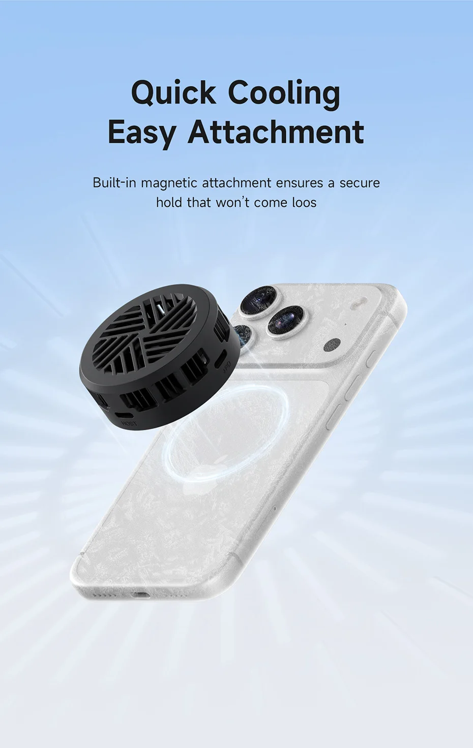 Hagibis Smartphone Cooling Fan Magnetic KH10