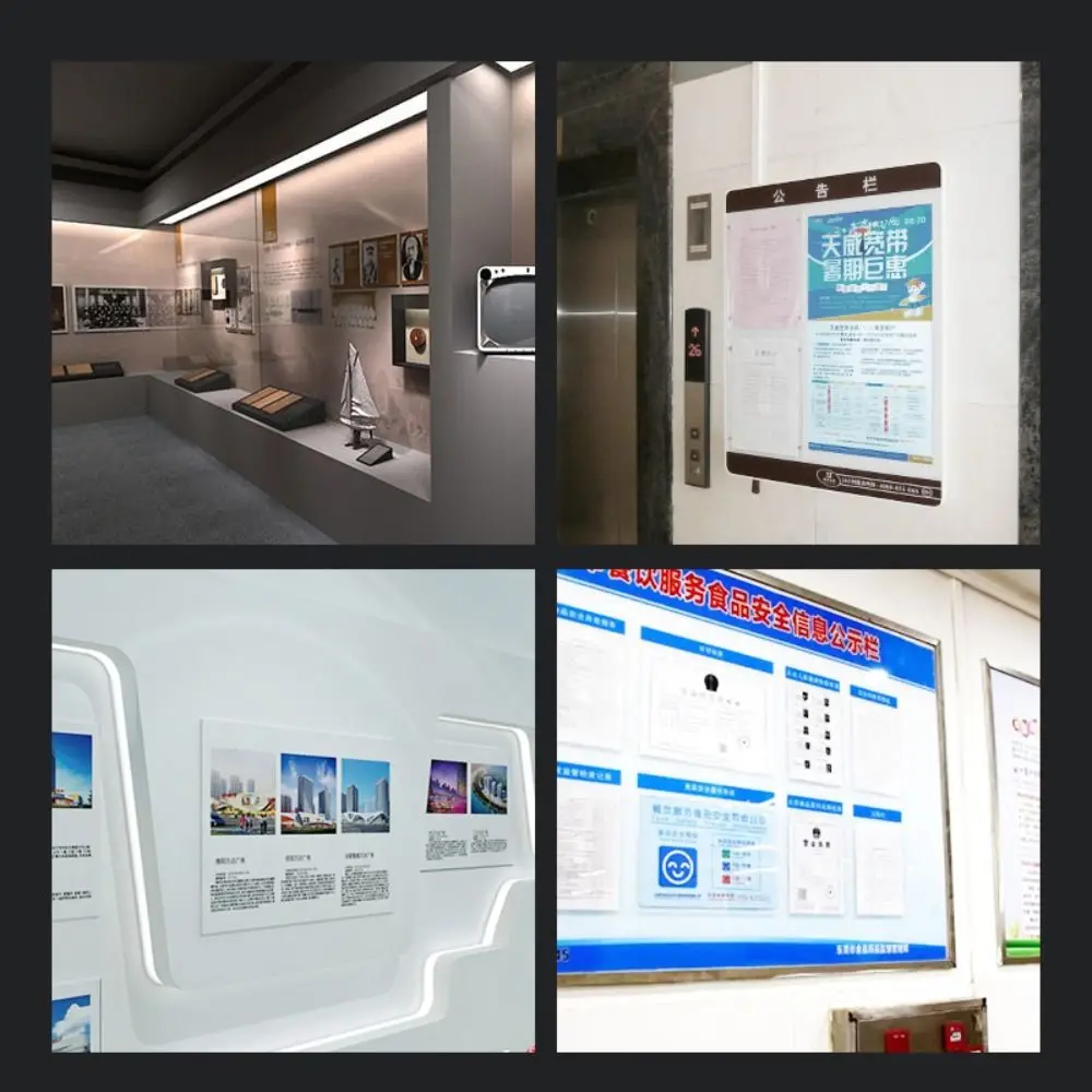 High Quality Acrylic Label Holder Self-Adhesive Double Layer Card Holder Multifunctional Clear Photo Frame Card Display