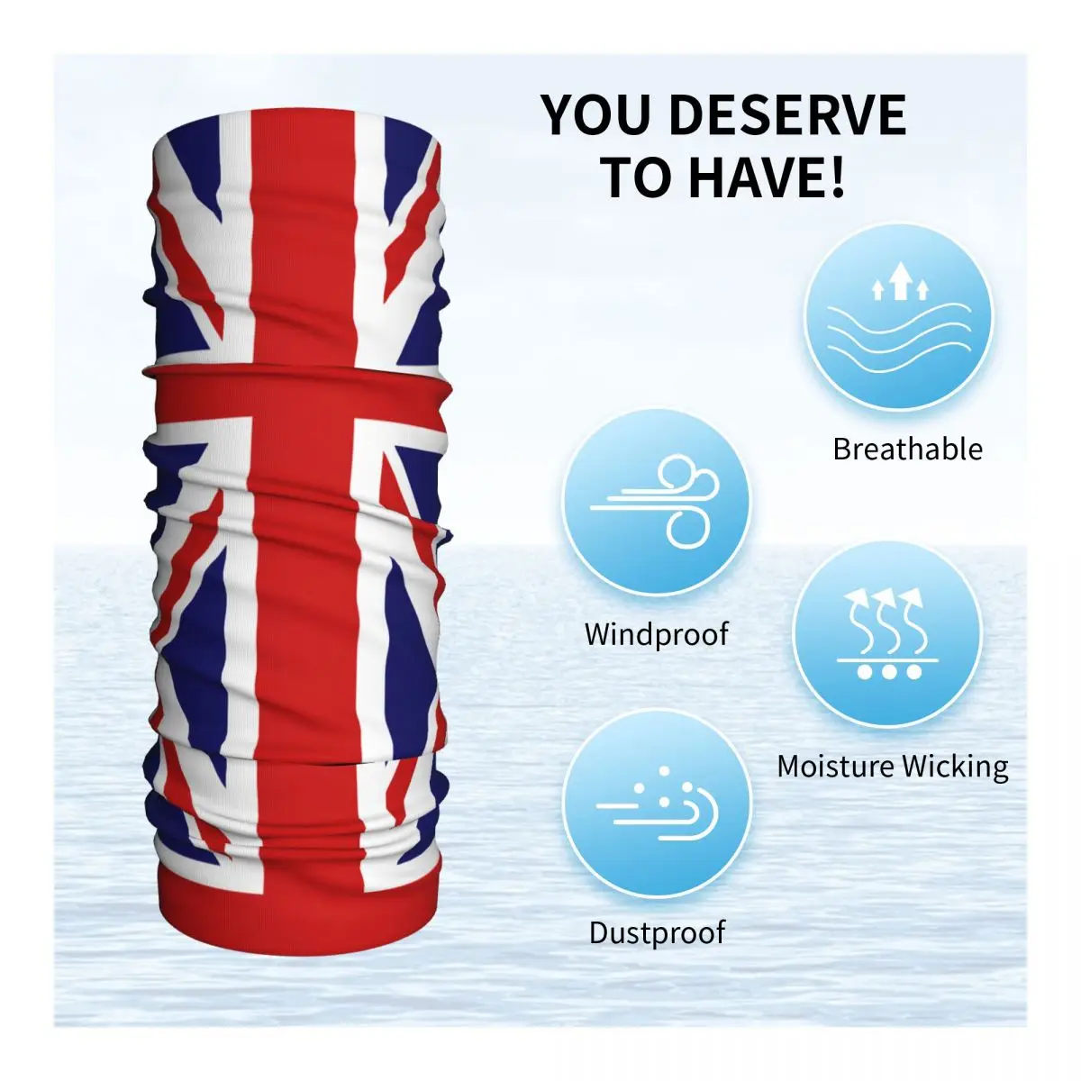 Flaga brytyjska flaga Union Jack chustka ocieplacz na szyję drukuj UK wielka brytania Wrap szalik wielofunkcyjny jazda na rowerze Unisex dorosłych