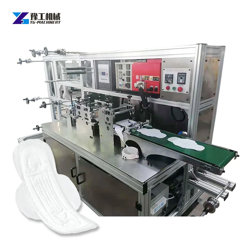 Yu Gong OEM Factory Woman Pads Manufacturers In China Simple Semi-automatic Sanitary Napkin Machine