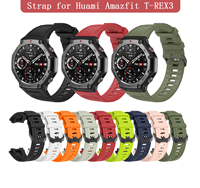 Official Silicone Strap for Huami Amazfit T-REX 3 With Tools Sport Bracelet Smart Watch Bands Accessories for Amazfit T-REX3