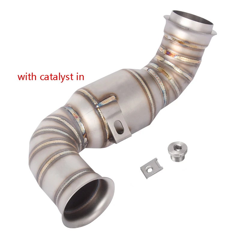 

Выхлопная система мотоцикла, средняя звено, труба из нержавеющей стали с Catalyst Slip, модифицированная для DUKE 790 890 Adventure R Rally 2024 2025