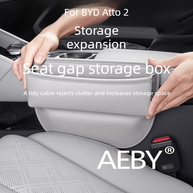 AEBY para BYD Atto 2 Smart Driving Edition 2024-2025 organizador de espacio de asiento, accesorio de consola central, compartimento de almacenamiento oculto