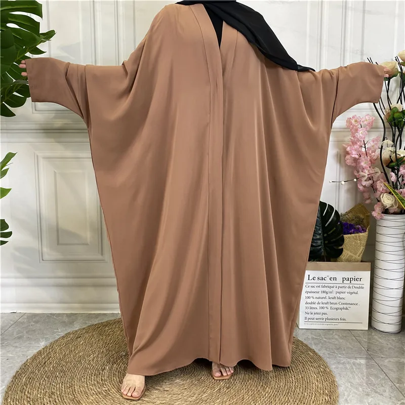 Fashion Chiffon Abaya Kimono Dubai Muslim Cardigan Abayas Women Casual Robe female Islam Clothes With Belt