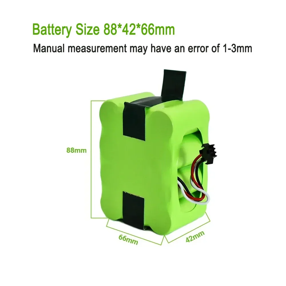 NEW SC 14.4V Ni-MH battery 3800/4800/6800mAh for KV8 XR210 XR510 XR210A XR210B XR510B XR510C Vacuum Cleaner Sweeping Robot