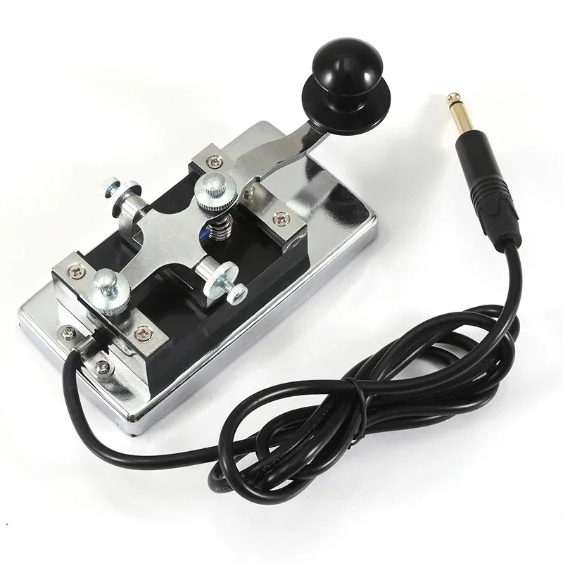 

3.5mm Stainless Steel K4 Morse Wrench Set Plug Manual Telegraph Morse Key Handy CW Keyer For Shortwave