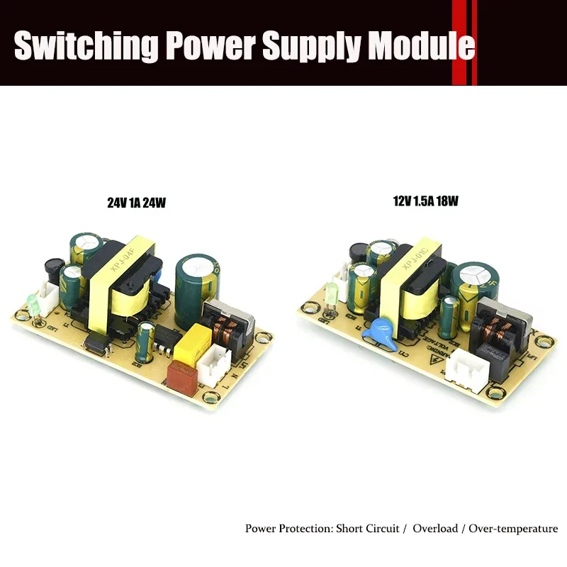 

AC-DC 12V1.5A 24V1A 36W Switching Power Supply Module Bare Circuit 220V To 12V 24V Board For Replace/Repair