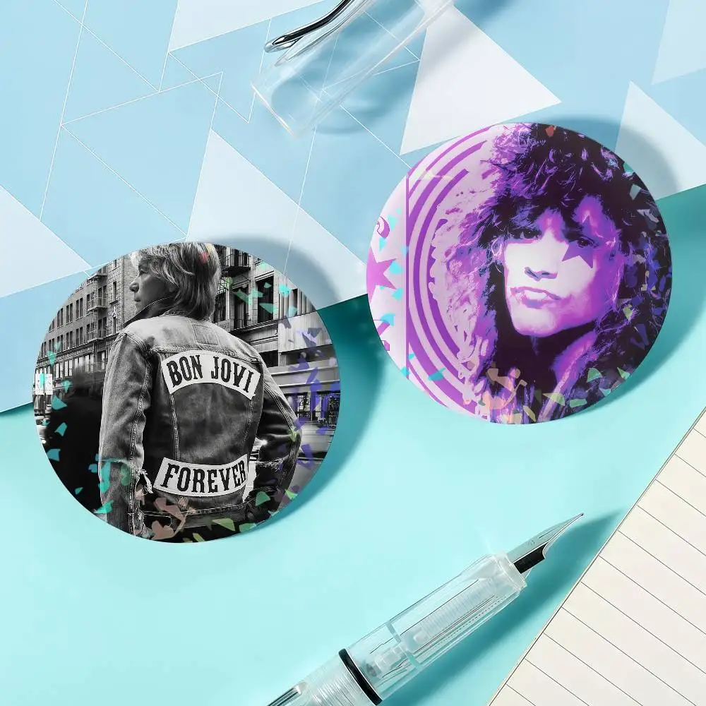 Pins de Solapa con Diseño de la Banda de Rock B-Bon J-Jovi-S, para Mochilas, Maletines, Ropa, Regalos