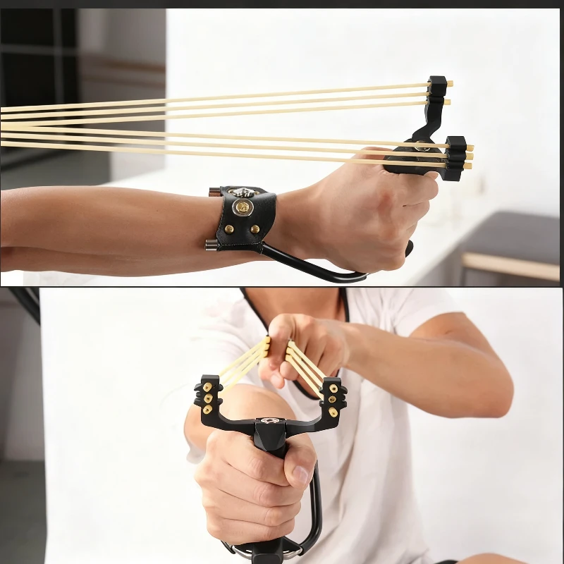 مرونة المهنية الدقة المعدنية مقلاع قوي عالية مقلاع الصيد في الهواء الطلق اطلاق النار حزمة الصيد الملحقات #2