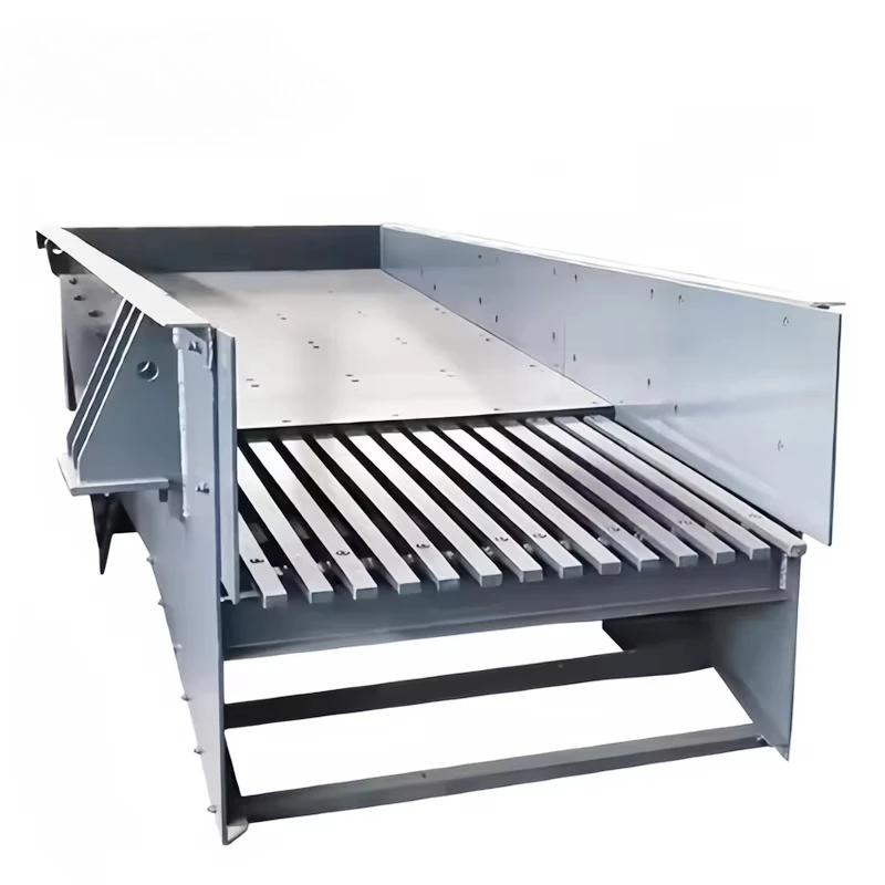 Linear Vibrating Feeder Machine for Stone Crusher, Heavy Du ty Vibrator Screen Feeding Equipment with Even Feeding