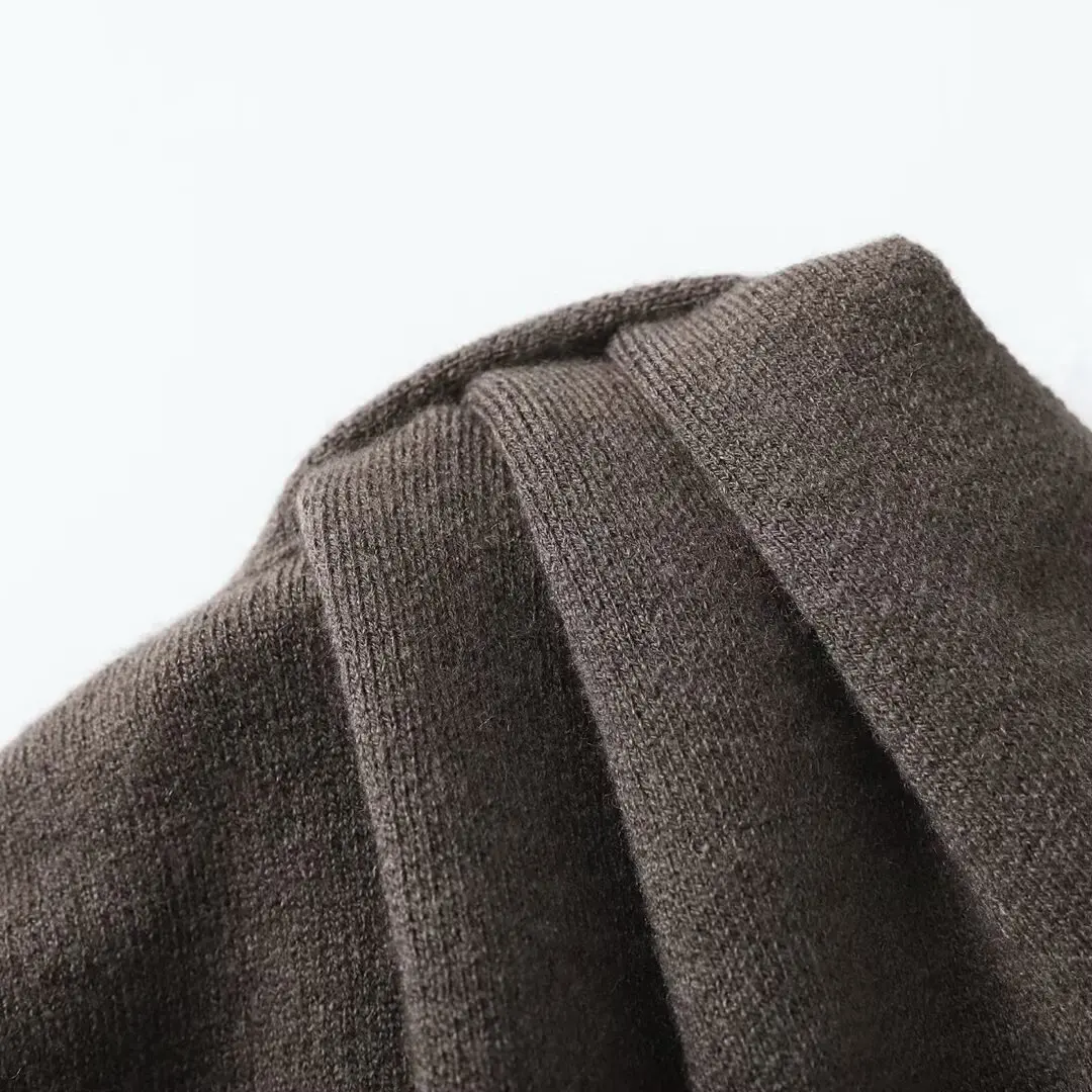 Nuovo commercio estero invernale Abbigliamento da donna francese in stile europeo e americano con cappotto e giacca lavorati a maglia con sciarpa