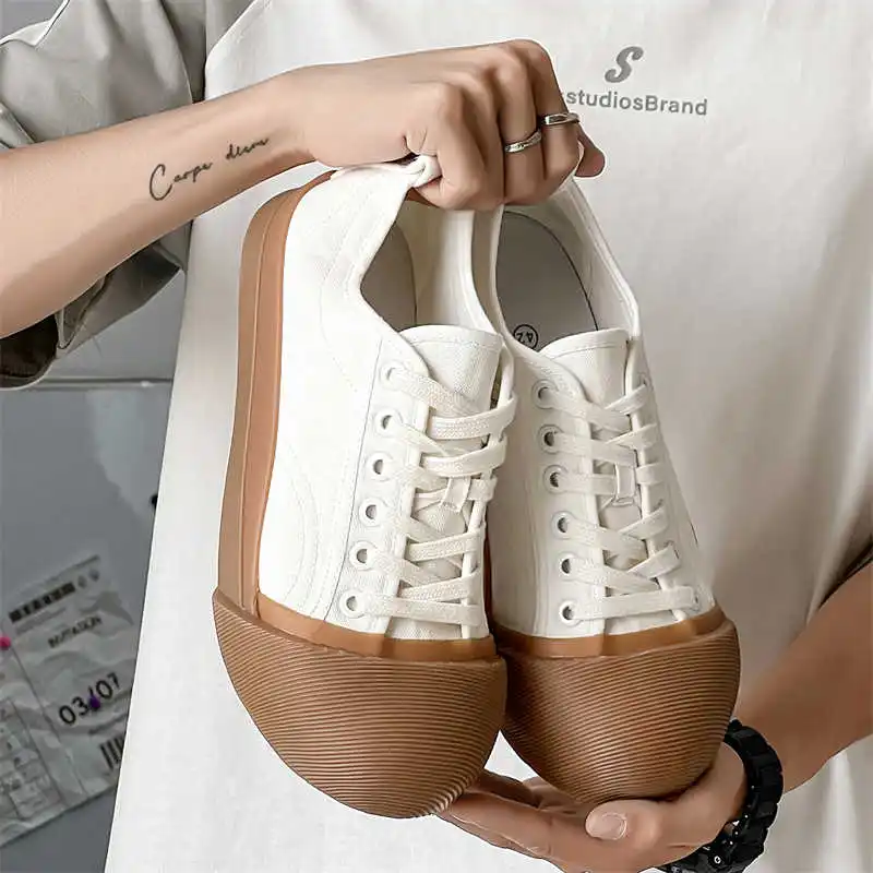 

Мужская обувь большого размера на платформе с отверстиями, повседневные новые ботинки, брендовые мужские кроссовки, спортивные теннисные туфли с распродажей, лоферы