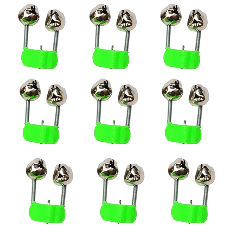 300 Pcs Fishing Gear Bell Double Bell Fishing Bell Alarm Sea Pole Clamp Bell Fishing Rod Clamp Tip Clip Bellsaccessories