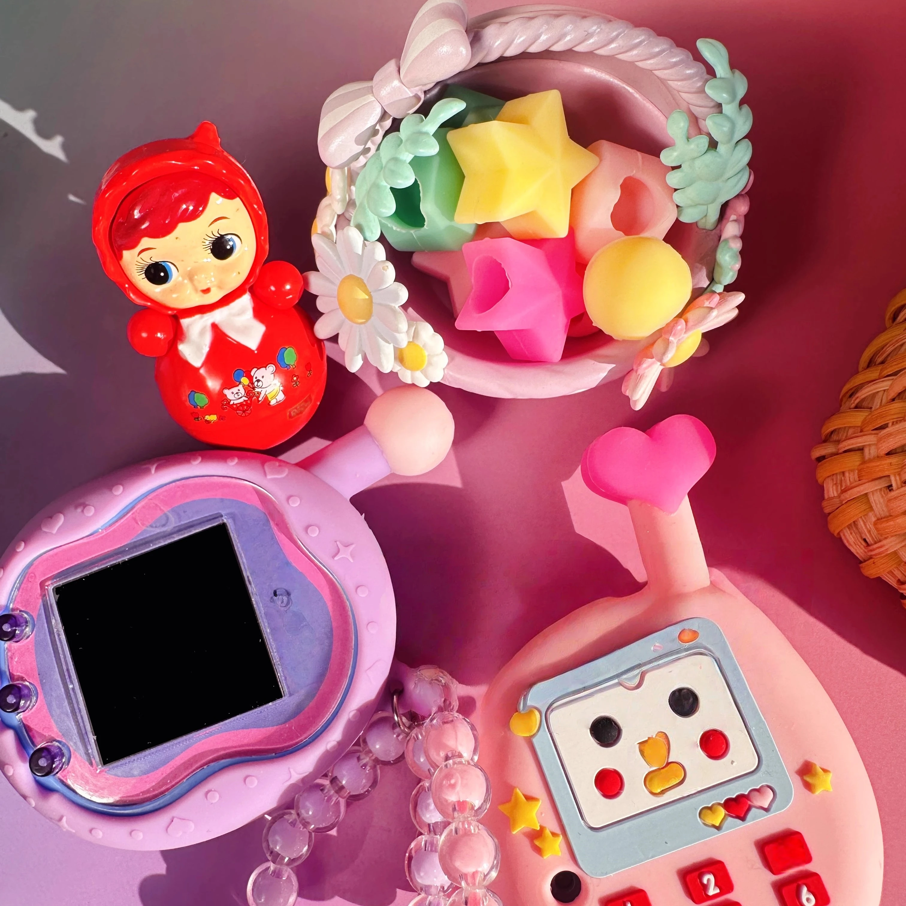 

5 шт. Tamagotchi Uni ретро допамин телефон серии силиконовый защитный чехол с антенной ночник анти-падение праздничные подарки