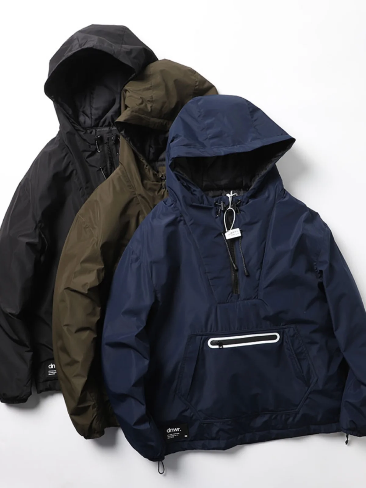 

Мужская уличная повседневная куртка с капюшоном, светоотражающими полосами, водонепроницаемая, на молнии, из хлопка, свободного кроя