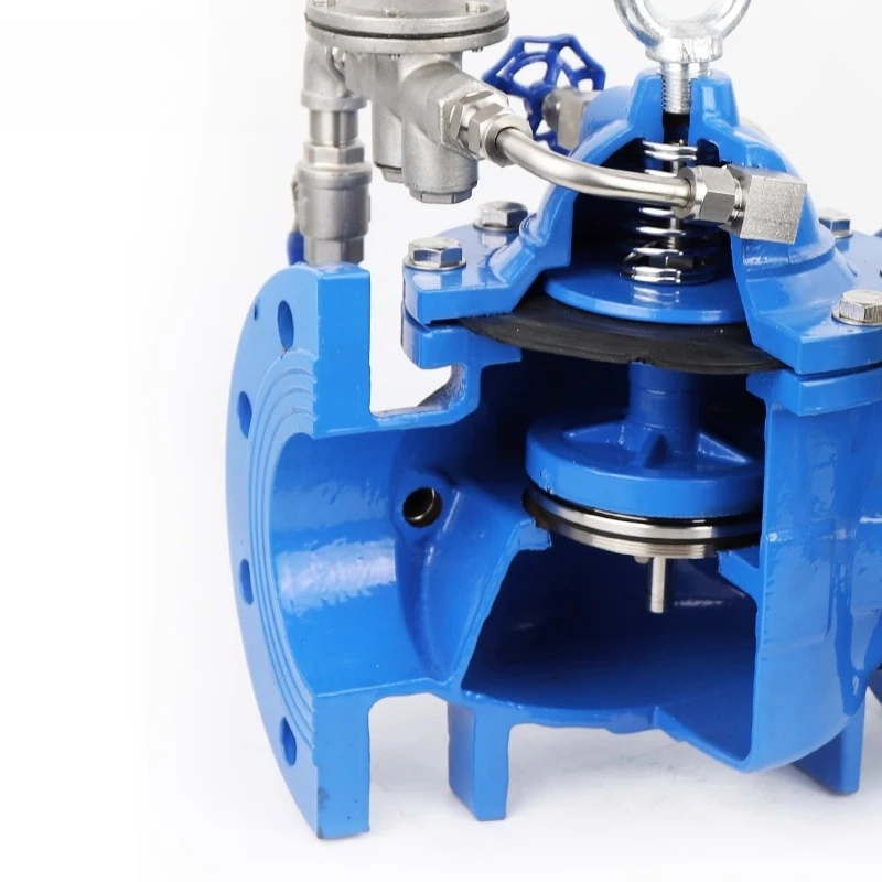 Adjustable Pressure Reducing Valve Water Tap Pilot-operated Flange Fire Water Control Valve Pressure Regulating Valve 200X-16Q