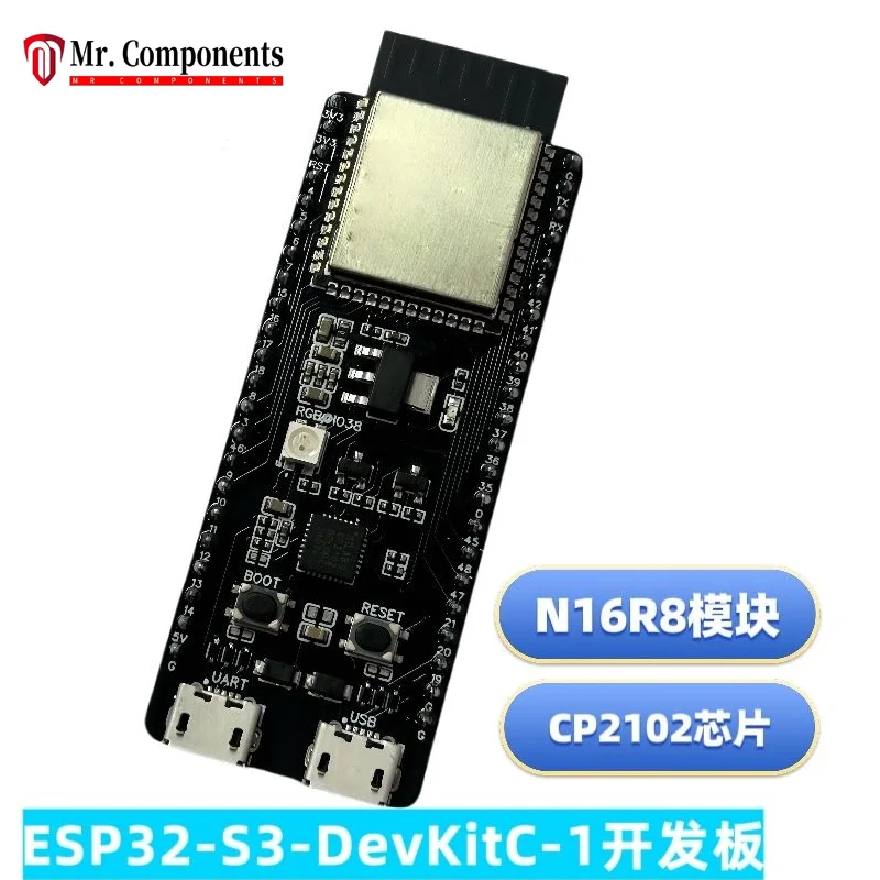 1PCS ESP32-S3-DevKitC-1 development board is paired with ESP32-S3-1-N16R8 N32R16V CP2102 New In stock