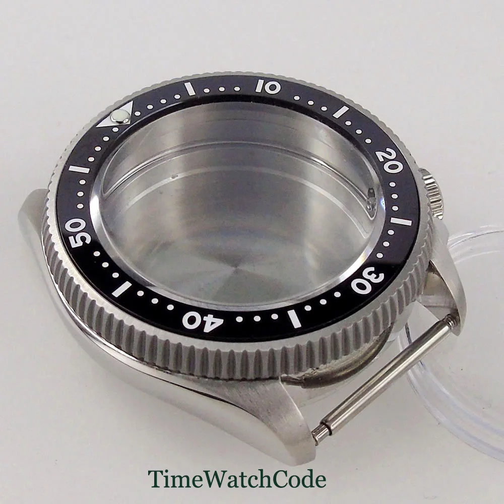 37mm Sapphire Crystal Diver Watch Case Fit for NH35 NH36 Automatic Movement Alloy Bezel Insert 20ATM Water Resist 120 Clicks