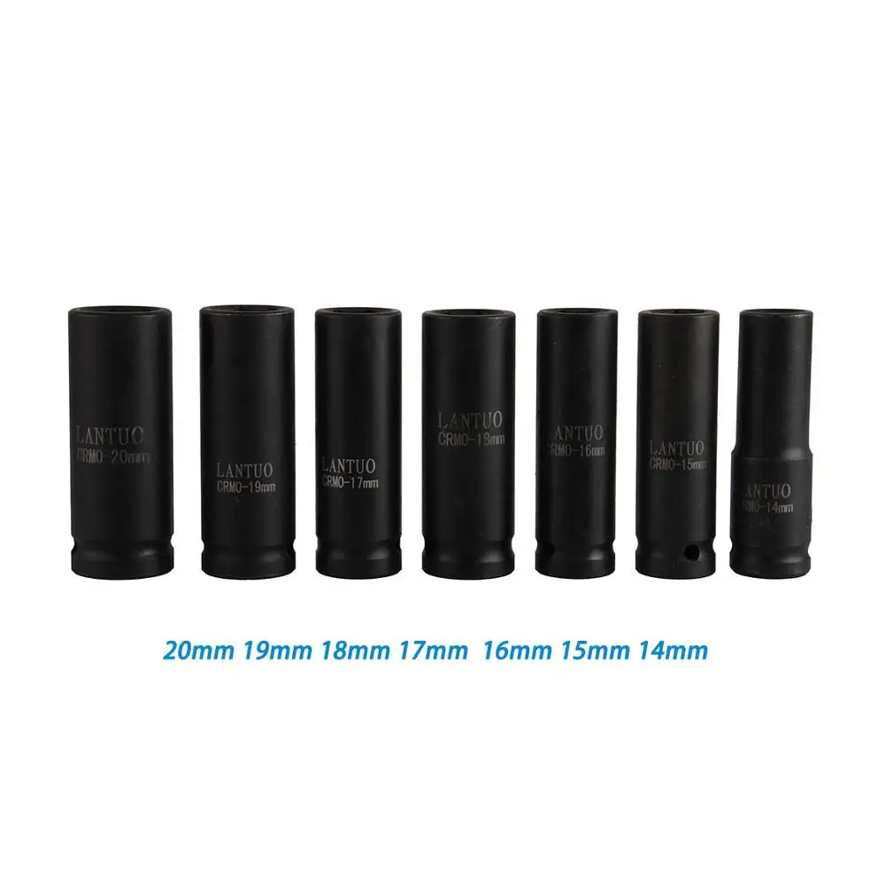 Hex Hole Black Socket Set 8-32mm 19Pcs 1/2 Inch Sqaure Drive