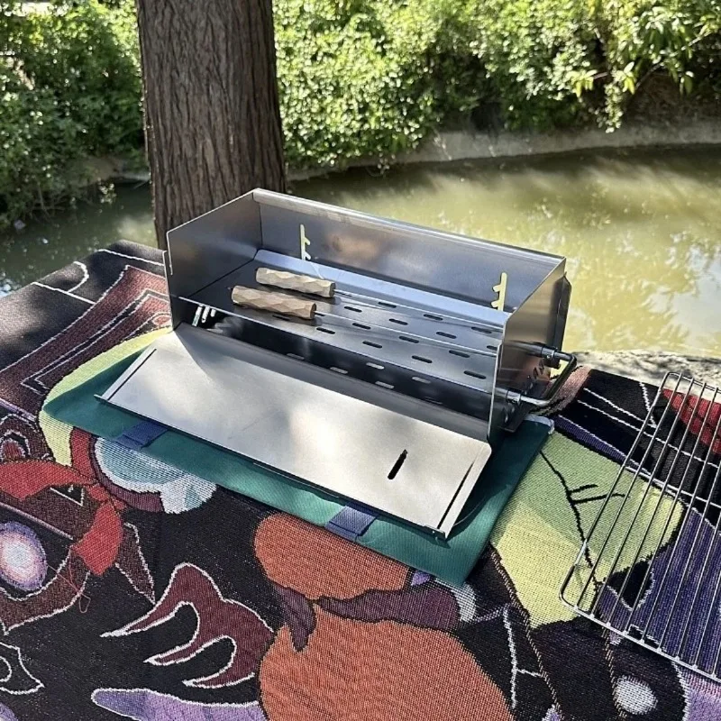 Barbecue Grill Card Type Carbon Grill, Barbecue Grill Outdoor Household Commercial Removable Carry Car
