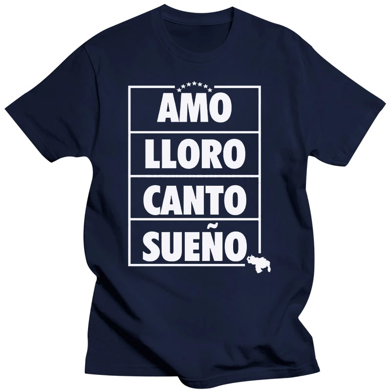 Venezuela Amo Lloro Canto Sueno Shirt Fashion Trend Vzla Tee Fashion 2019 Top Tee Mens