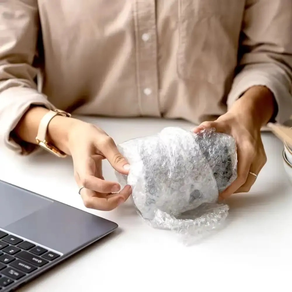 Shockproof Foam Packaging Vibration Protection Padding Bubble Film Double Layer Transparent Foam Protection Shipping Supplies