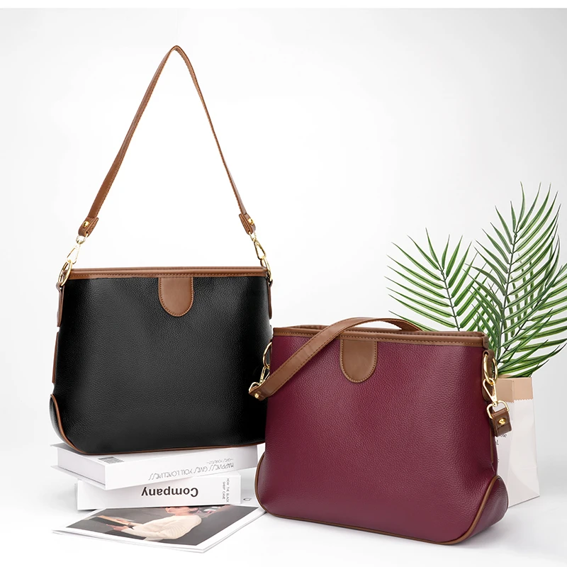

Women Luxury Leather Classic Fashion Designer Shoulder Tote Bag Elegant Crossbody Handbag For Everyday Urban Style