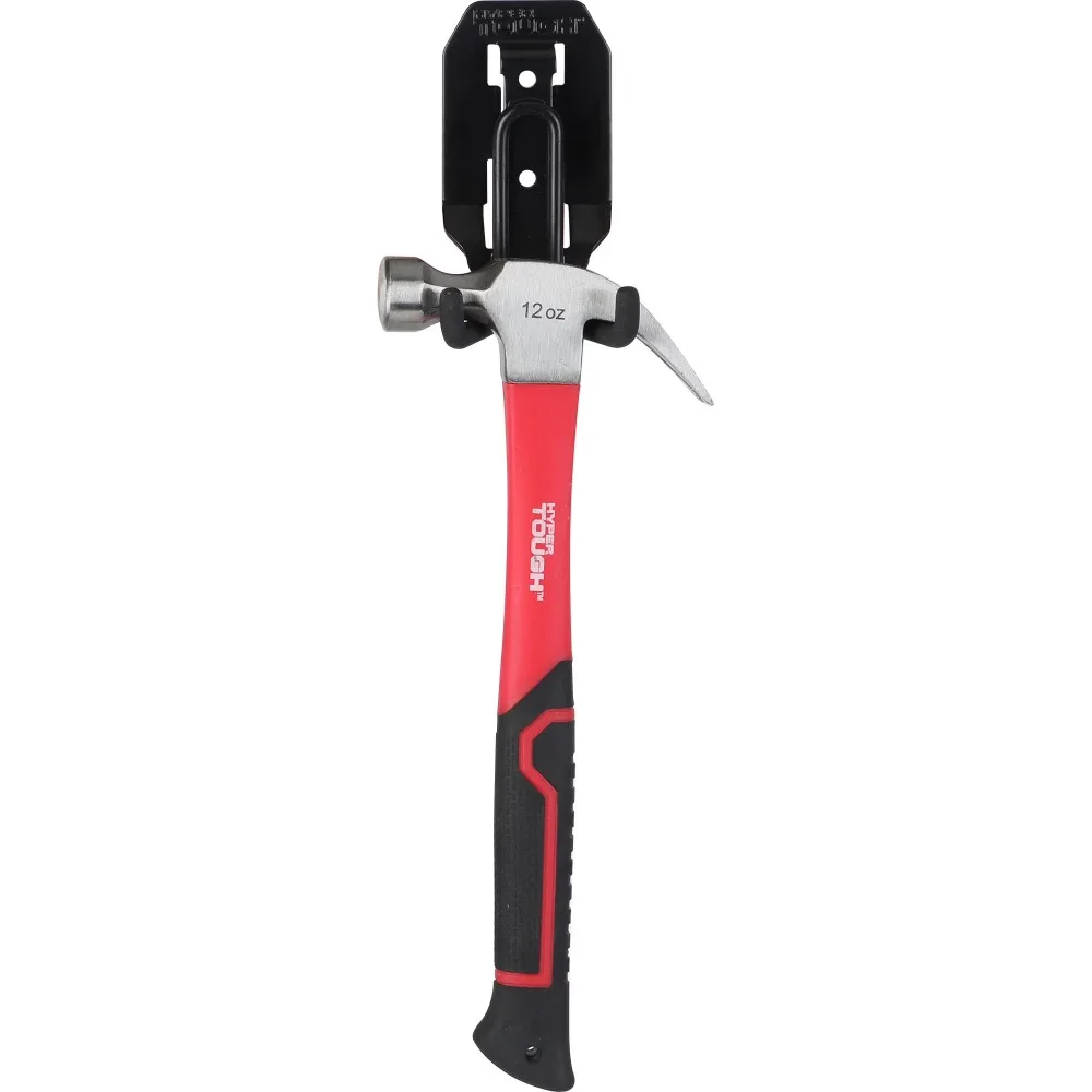 Hyper Stack Compact Heavy Duty Steel Utility Hook for Home Garage Storage Organization Black view 4