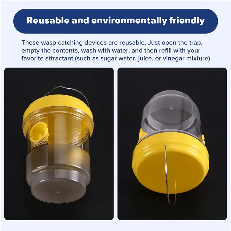 Immagine 7: AB33-3PCS Trappole per insetti da esterno, trappole per api da appendere, trappole per mosche della frutta, trappole per vespe, 
