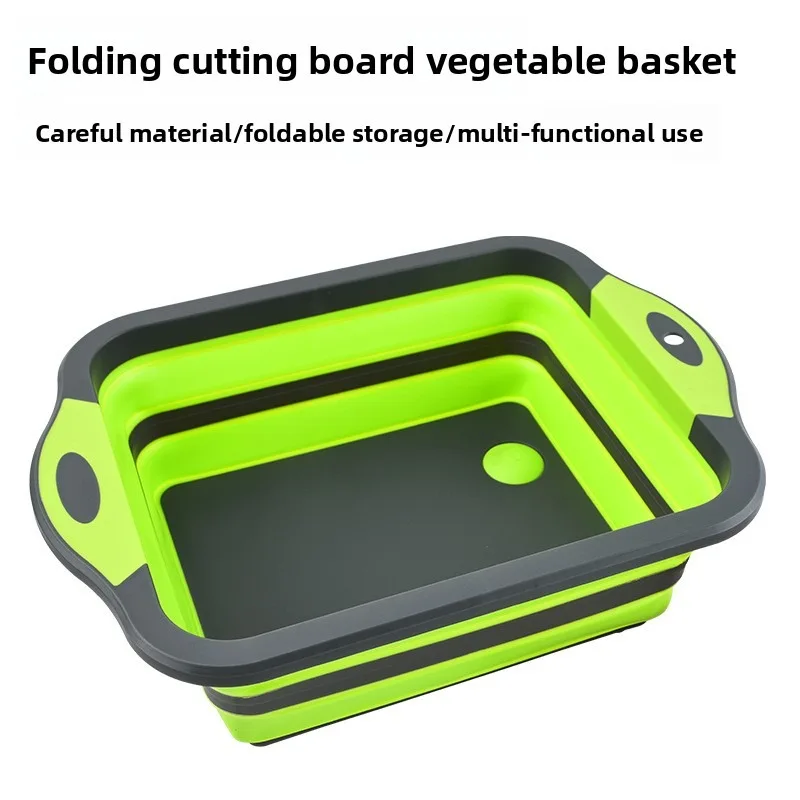 

Функциональная складная разделочная доска, корзина для фруктов, большая емкость для хранения кухонных фруктов и овощей, овощная раковина для дома