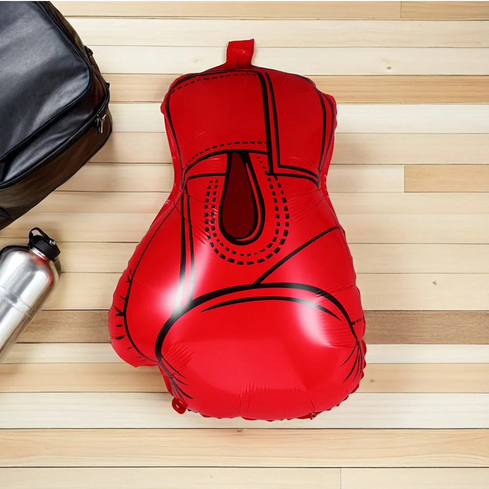

10Pcs Vibrant Boxing Glove Foil Balloons Automatic Seal Strip for Easy Inflation Party Decor Sports Event Birthday Celebration