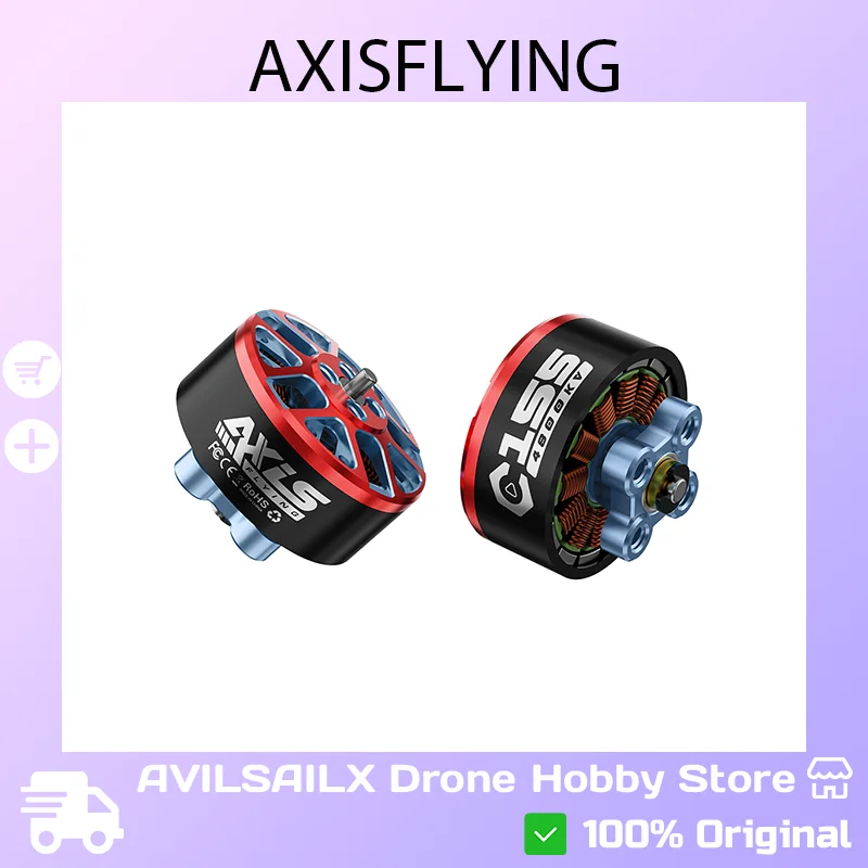 

Axisflying C155 4000KV: Stylish, Crash-Resistant Brushless Motor for 2.5-3.5" Drones