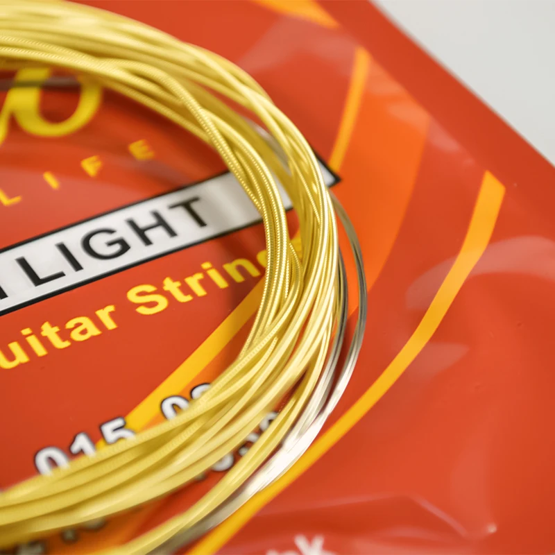 ZIKO cordes guitare acoustique DAG 010 / 011 Acier Core Brass Winding Accessoires de guitare pour débutants et pratique