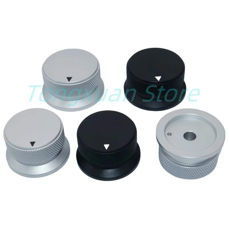 1pc 38x20mm 34x20m Aluminium Alloy Sandblasting Potentiometer Switch Caps Oven Electric Appliance Audio Amplifier Adjusting Knob