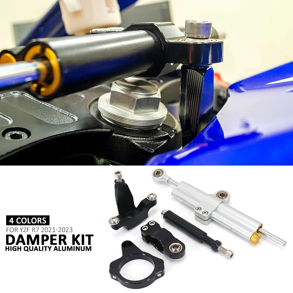 NEW 2021 2022 2023 For YAMAHA YZF R7 Yzf r7 Motorcycle Accessories Steering Damper Stabilizer and Bracket Mounting Kit