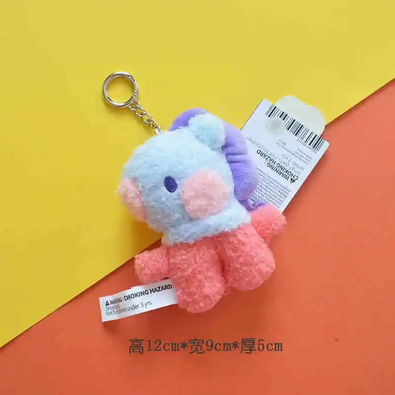 TMiCooky Anime Peluche Pendentif Snapy Trendy My Butter Toy Porte-clés Accessoires, Sac Fille Kawaii, Cadeau Décoratif, BT21 Line Friends, Mignon