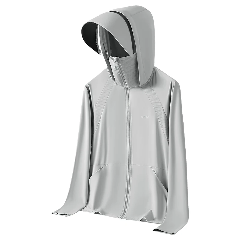 

Summer Men Cooling Jacket Outdoor Hiking Sun Protection Clothe Women Fishing Coat UV Lightweight Long Sleeve Hoodie Zip Up Shirt