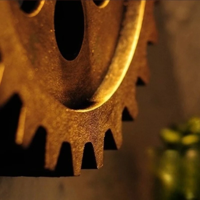 ‌ Steampunk Gear Metal Wall Art ديكور ميكانيكي صناعي ورشة عمل عتيقة تحت عنوان حانة جراج رجل كهف أعمال معدنية مزخرفة ‌