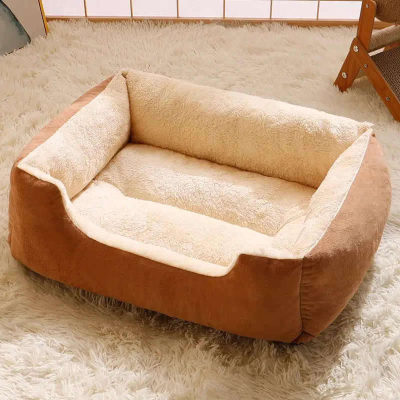 3 in 1 Pet Dog Sofa Bed Kennel Mat Soft Puppy Bed Cat House Large Dog Winter Multifunctional Warm Pet Sofa Cat Supplies