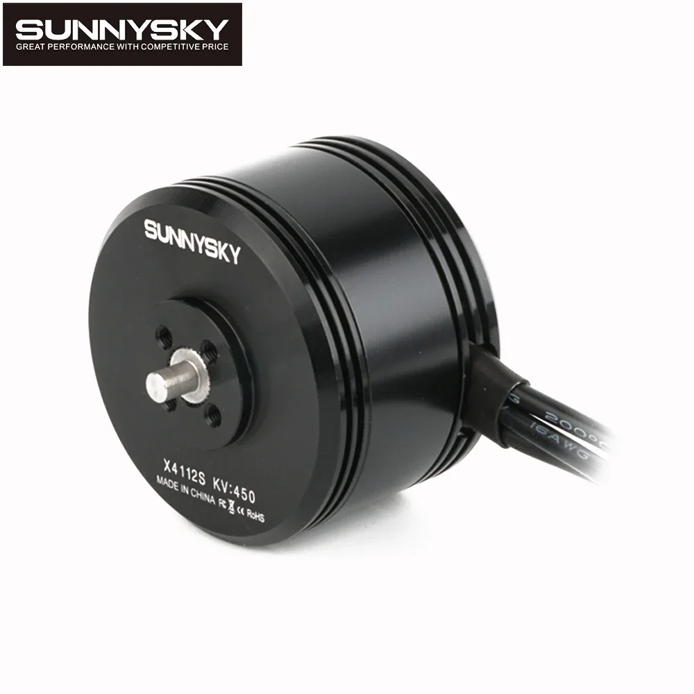 RoRuSSunnysky X4112S 340KV/450KV 6S Lipo 4mm Shaft Outrunner Brushless Disc Motor For Multi-rotor Aircraft Aerobatic Quadcopter
