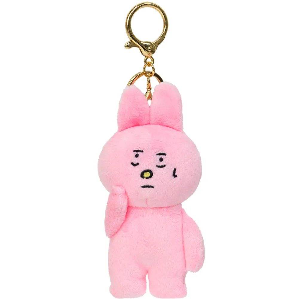 

Funny PP Cotton Rabbit Pendant Soft Fluffy Bunny Stuffed Hanging Decoration Comfortable Bunny Keychain Birthday Parties