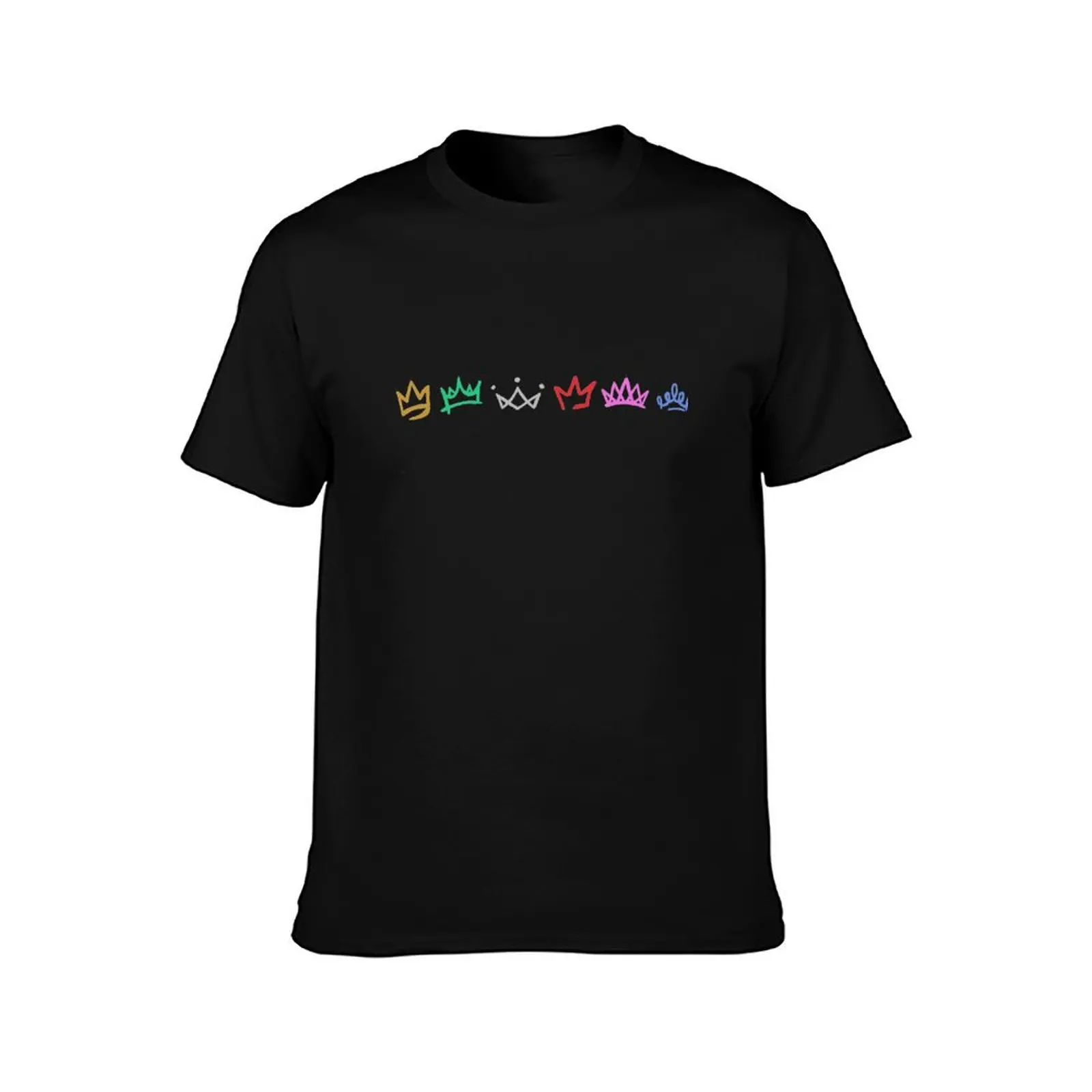 Six the Musical Queen Crowns T-Shirt Worker Basic Short Sleeve Tee T-Shirt