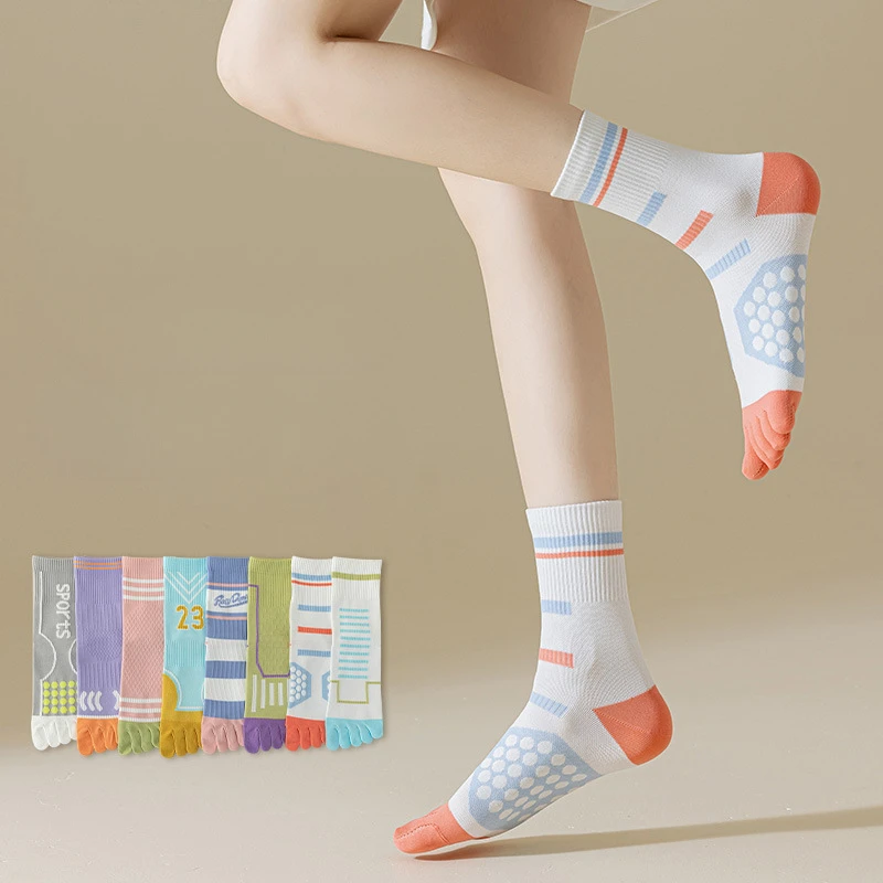 

Yoga Non-slip Women's Socks Professional Five-finger Socks Pilates Fitness Running Jump Rope Pressure Socks