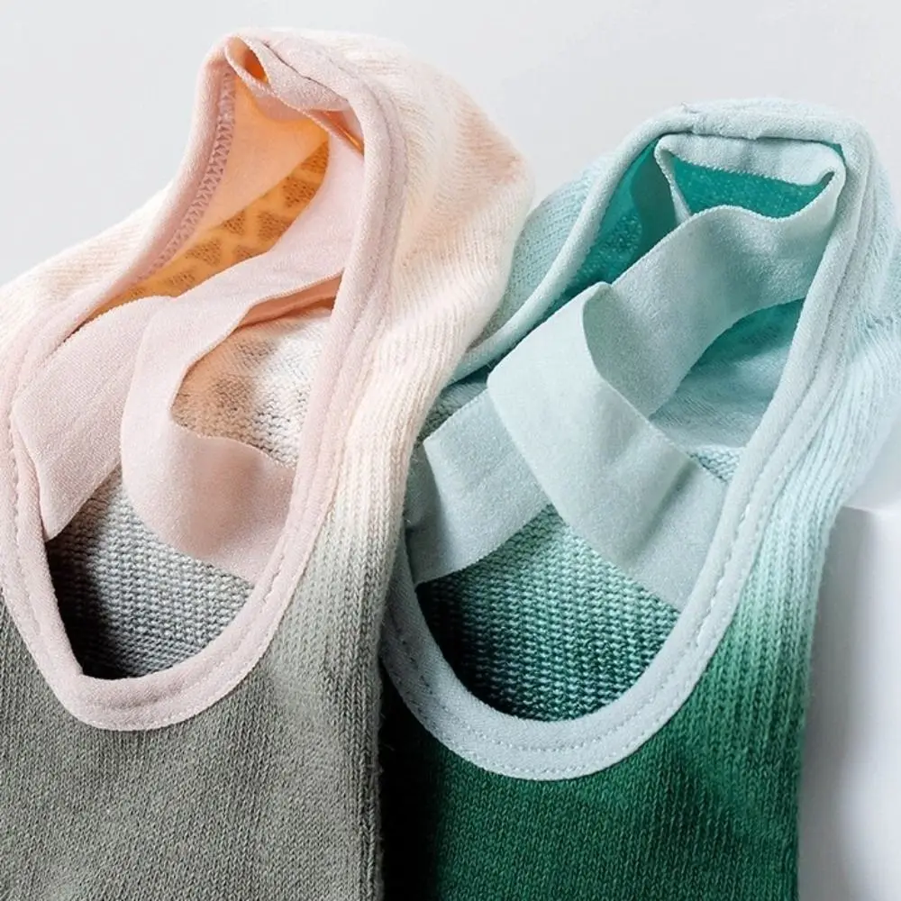Casual Anti-Slip Sports Five Finger Socks Gradient Color Split-toed Women Yoga Socks Low-Cut Thin Yoga Short Hosiery Yoga