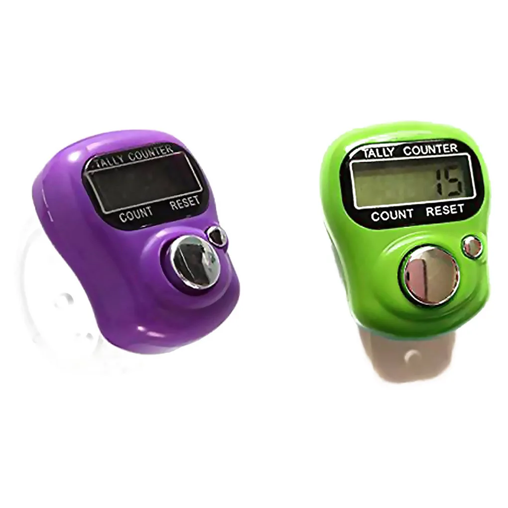 5-Digit Tally Counter Handheld Clicker Number Tracker Sewing Craft Purple