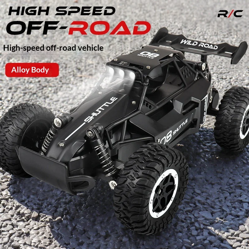 Shuttle 1:16 Scale Alloy 2.4G Remote Control Off Road Car High Speed 20KM/H Crawler Vehicle Outdoor Racing Toy For Boys Kids