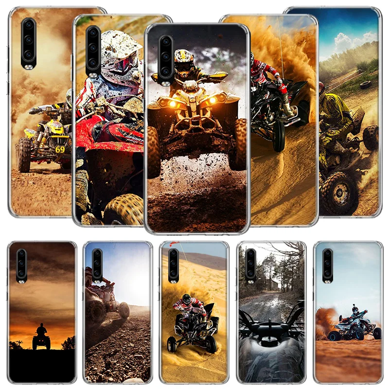 Four Wheeled Motorcycle off-Road Journey Phone Case For Huawei P50 Pro P10 P20 P30 P40 Lite Cover Mate 40 30 20 10 Lite Capa She