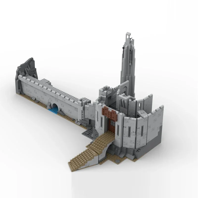 Die Ringe Film Helms Deep MOC Bausteine Architektur Schloss Modell DIY Montage Technologie Ziegel Sammlung Spielzeug Geschenke