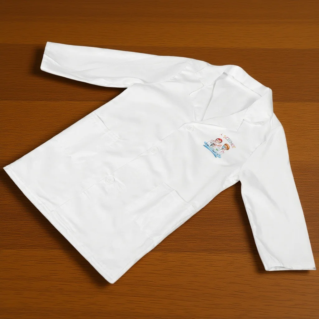 ملابس عالمية لمعطف المختبر القابل للغسل من الدرجة العالية، مثالية لمرحلة الحفلات التنكرية، زي بوليستر ناعم وصديق للبشرة #1