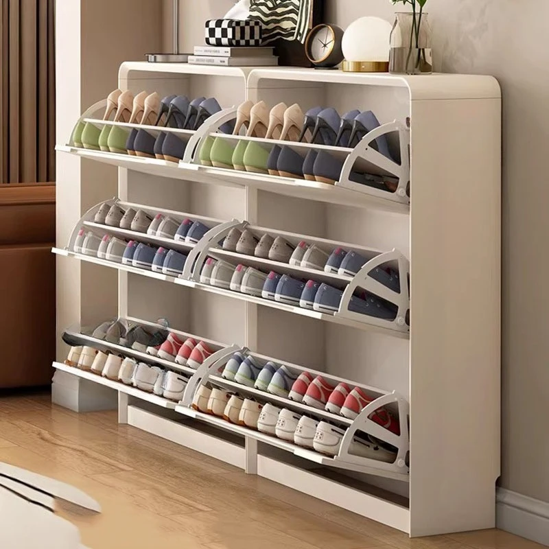 Display Mobile Shoe Shelf Storage Organizer Living Room Luxury Designer Slippers Shoe Cabinet Modern Zapatero Hotel Furniture